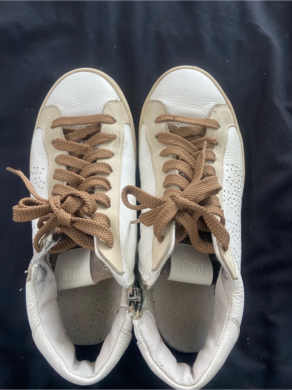 Womens white P448 shoes size 8.5